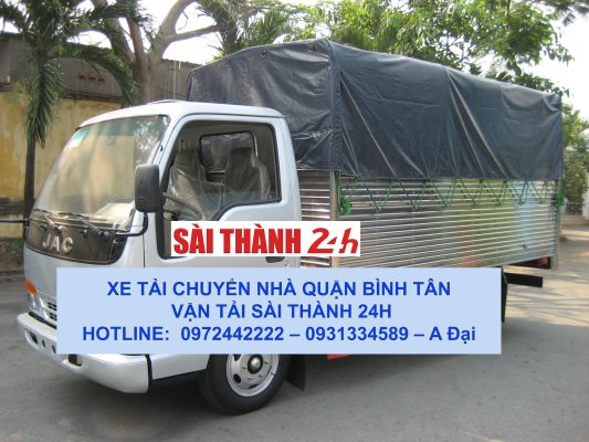 Xe tải chở hàng chuyển nhà trọn gói tại quận Bình Tân