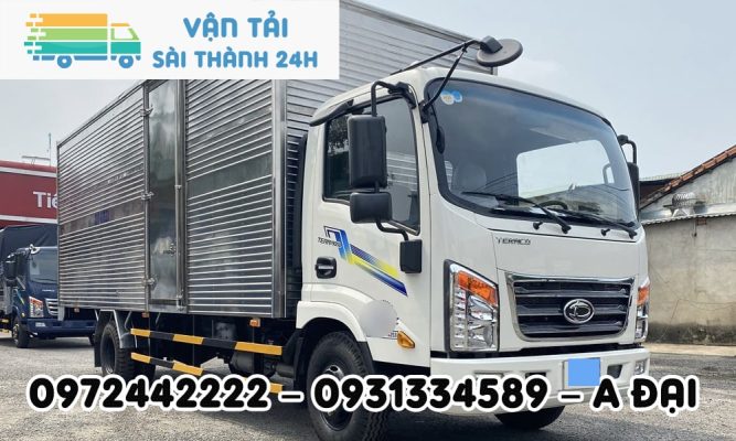 Xe tải chở hàng 2 tấn thùng dài 6.2 m