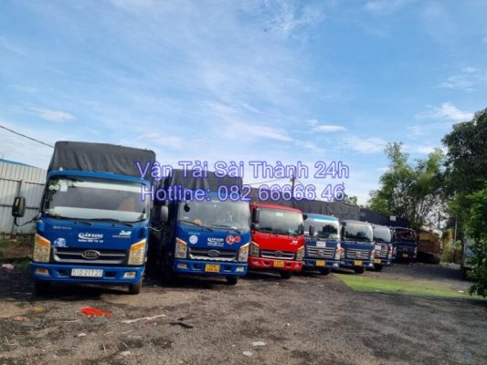Cho thuê xe tải chở hàng tại Khu công nghiệp Phú An Thạnh