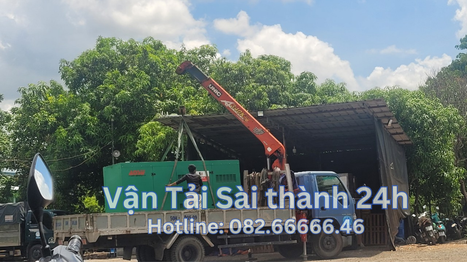 thuê xe cẩu vận tải xài thành